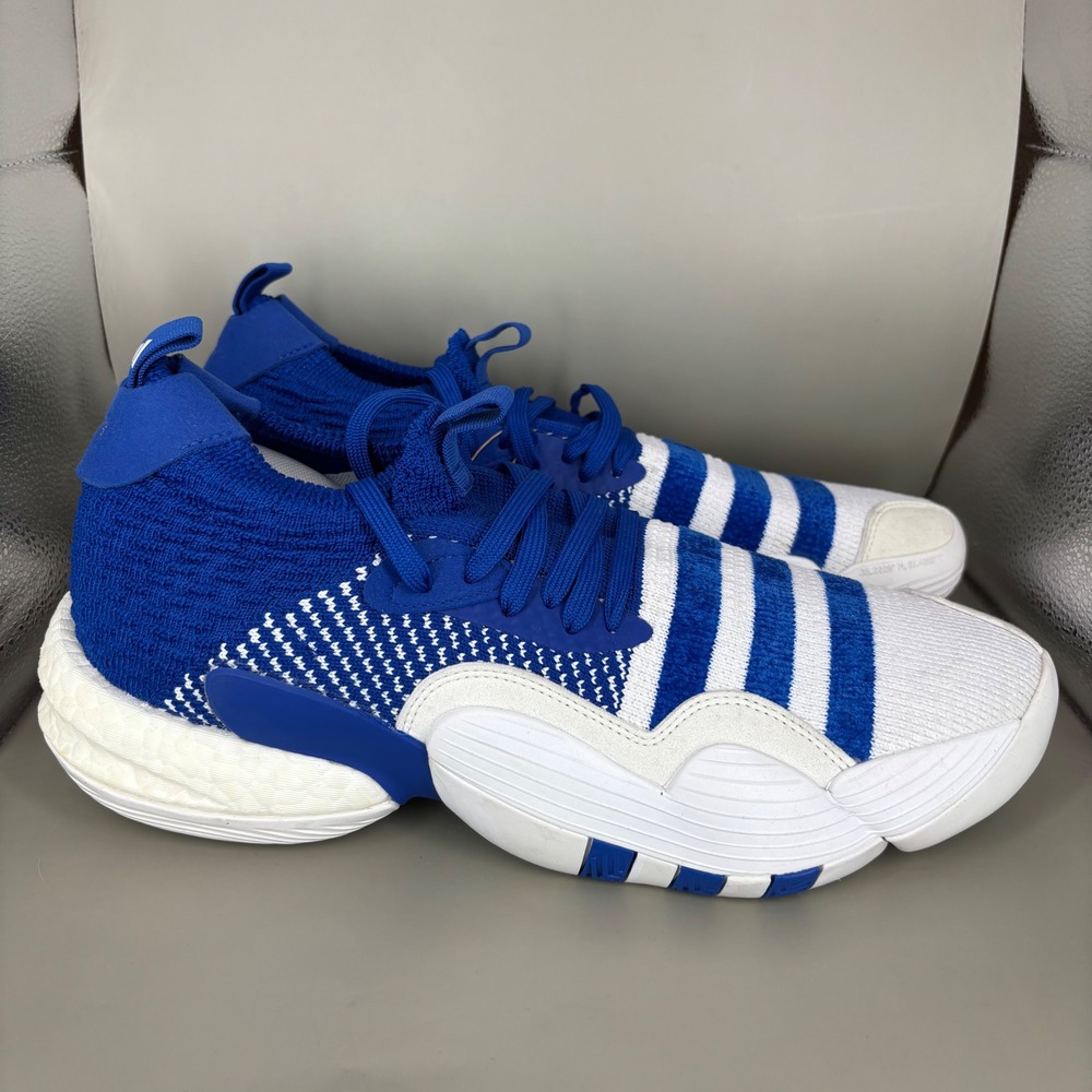 Adidas Trae Young 2.0 Blue White Basketball Shoes H06483 Mens 11.5
